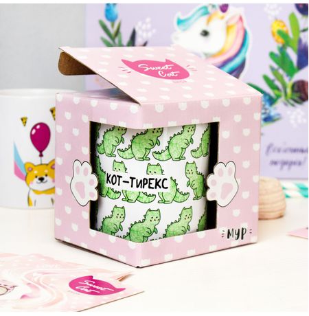 Кружка Кот-Тирекс, 350 мл (Sweet cat) изображение 2