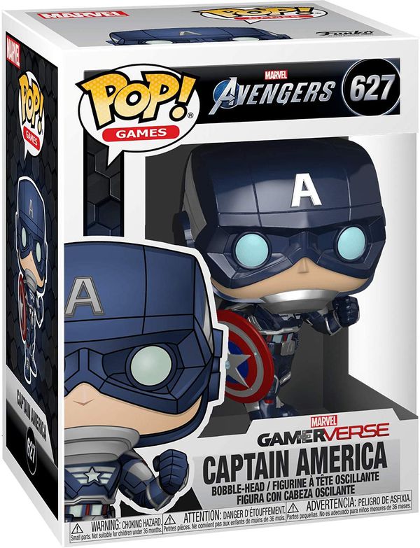 Фигурка Funko POP! Капитан Америка из игры Marvel Avengers (Captain America Game) изображение 3