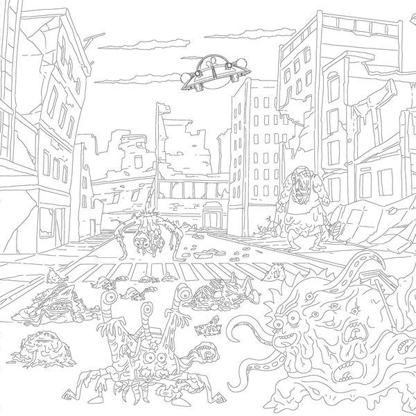 Рик и Морти. Официальная раскраска изображение 3