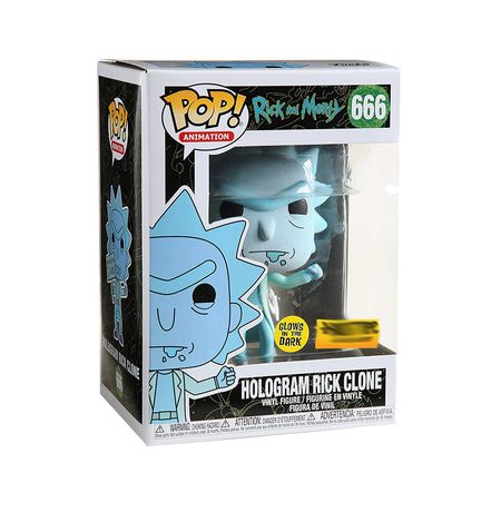 Фигурка Funko POP! Рик и Морти - Голограмма Рика Светится в темноте (Rick Hologram) Special Edition изображение 3