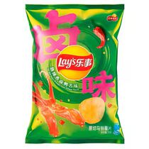 Чипсы Lay's and Spicy Braised Duck Tongue со вкусом пряного тушеного утиного языка, 70 гр