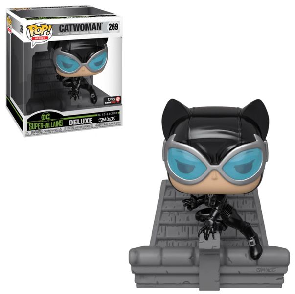 Фигурка Funko POP! Женщина-кошка Делюкс (Catwoman Super-Villains by Jim Lee) Deluxe