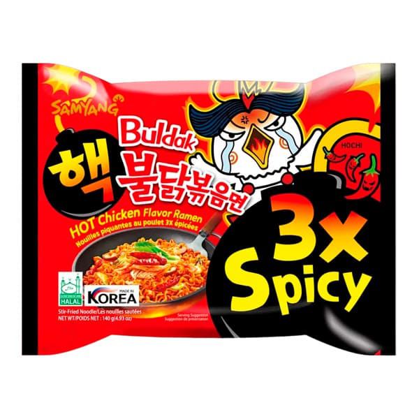 Лапша Samyang супер острая x3 Spicy со вкусом курицы