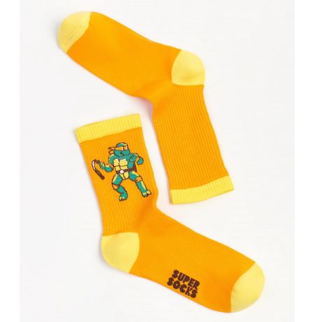 Носки SUPER SOCKS TMNT - Микеланджело (размер 35-40)