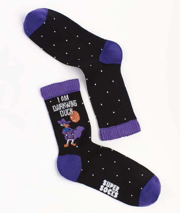 Носки SUPER SOCKS Черный Плащ - Darkwing Duck (размер 40-45)