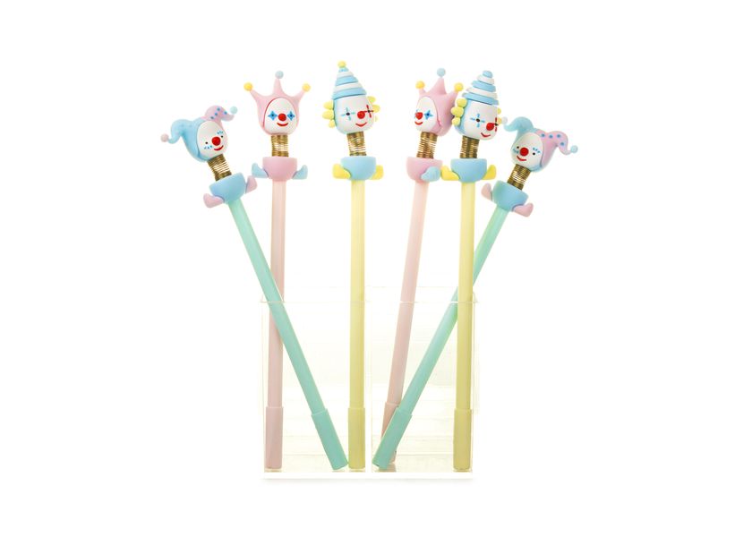 Ручка Клоун на пружине в ассортименте