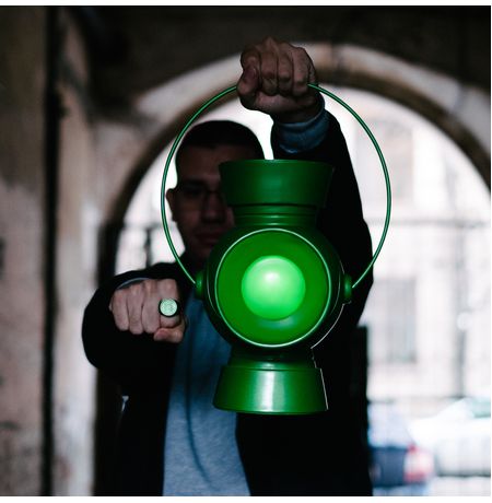 Светильник Батарея Силы c кольцом Зеленого Фонаря (Power Battery with Green Lantern Ring) изображение 3