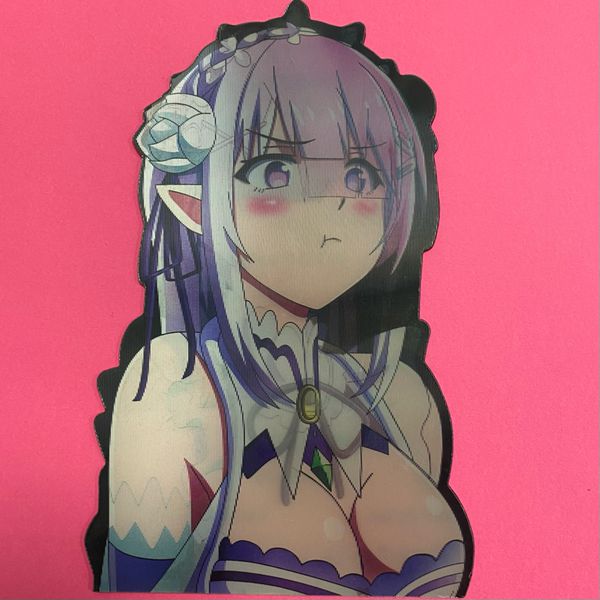 3D стикер Жизнь с нуля - Рем, Рам и Эмилия (Re:Zero)