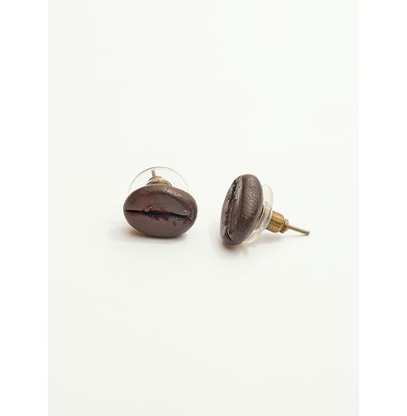 Серьги Кофе зерно, гвоздики изображение 4