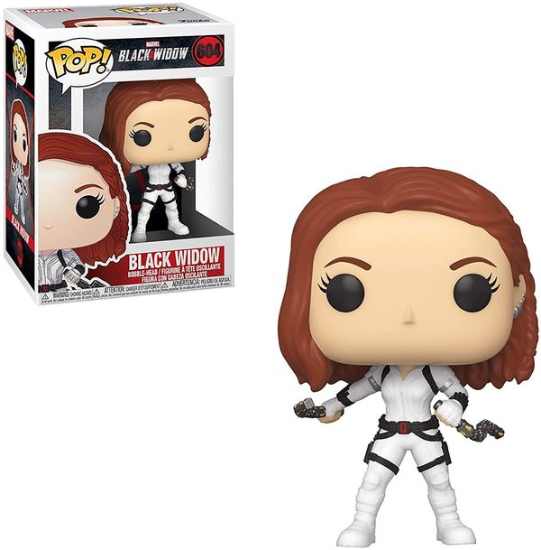 Фигурка Funko POP! Черная Вдова в белом костюме (Black Widow № 604)