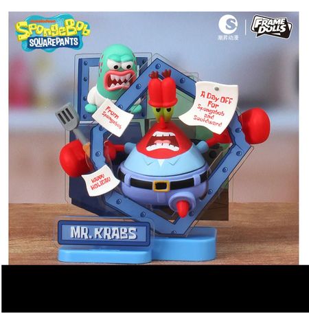 Случайная фигурка SpongeBob SquarePants Journey Moments Series (FrameDolls) Лицензия изображение 6