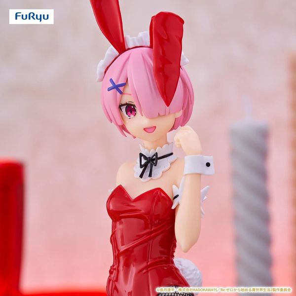 Фигурка Рам - Жизнь с нуля (Re:Zero - Ram Red Color Version BiCute Bunnies) 30 см лицензия изображение 3