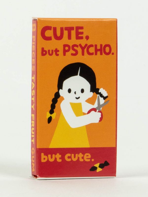 Жевательная резинка Blue Q Gum Cute but psycho, фрукты