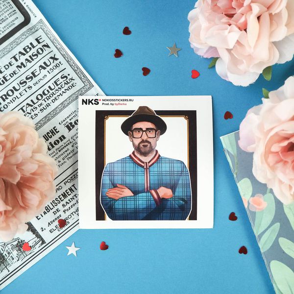 Наклейка Джентльмены - Тренер, стикер NKS card