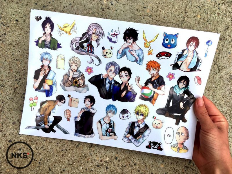 Наклейки Кун Аниме (Kun Anime) No kid's