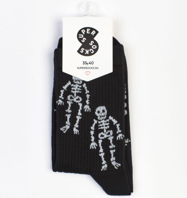 Носки SUPER SOCKS Скелетон изображение 2