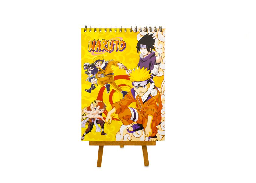 Скетчбук Наруто - Сидит, на пружине (Naruto)