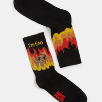 Носки SUPER SOCKS Мем This is fine (размер 35-40)