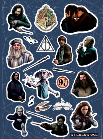 Набор стикеров Гарри Поттер (Harry Potter) STICKERS.ONE