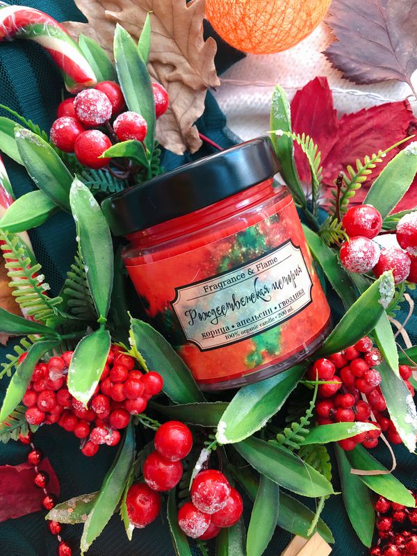 Свеча Рождественская история, ароматическая