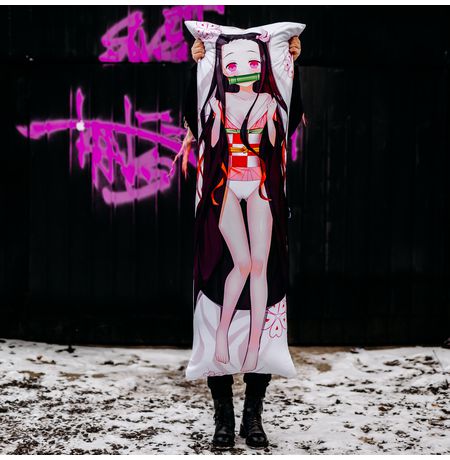 Дакимакура Незуко Камадо - Клинок Рассекающий Демонов (Nezuko Kamado - Demon Slayer) изображение 3