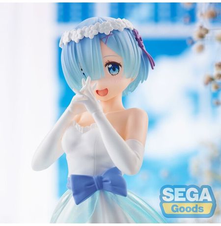 Фигурка Рем в свадебном платье - Жизнь с нуля (Re:Zero - Rem Wedding Dress Ver.) 22 см изображение 4