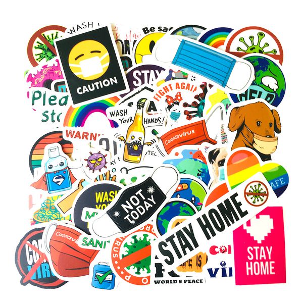 Стикеры Карантин 50 шт