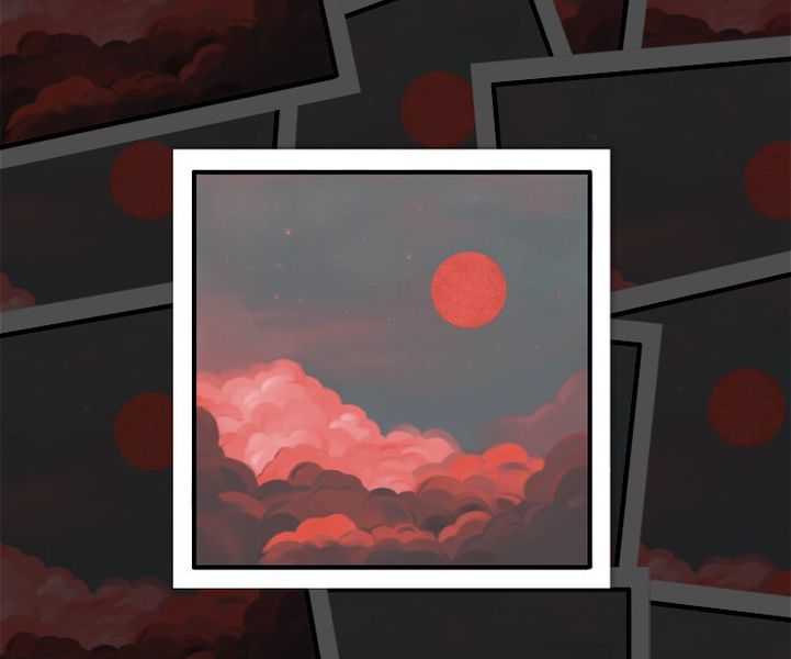 Стикер Небо и солнце STICKERS.ONE