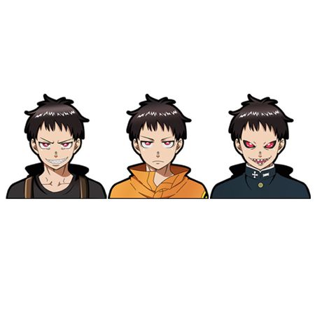 3D стикер Пламенная бригада пожарных - Шинра (Fire Force)