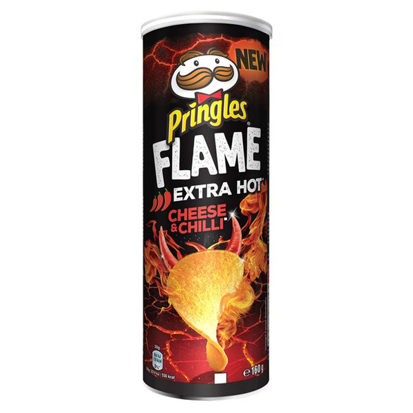 Чипсы Pringles Flame Extra Hot Cheese and Chili (сыр и перец чили)