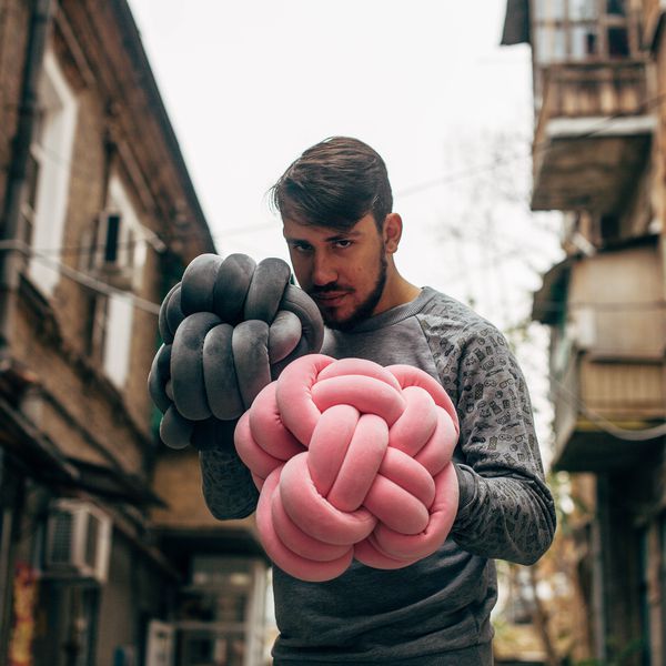 Подушка антистресс Клубок розовый изображение 2