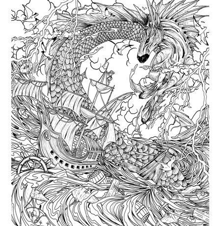 Раскраска-антистресс. Затерянные миры изображение 3