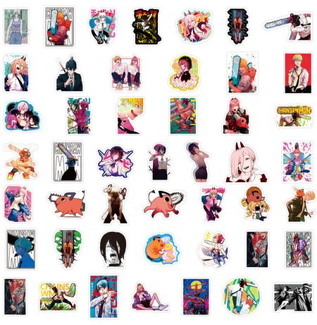 Стикеры Человек-бензопила (Chainsaw Man) 50 шт изображение 2