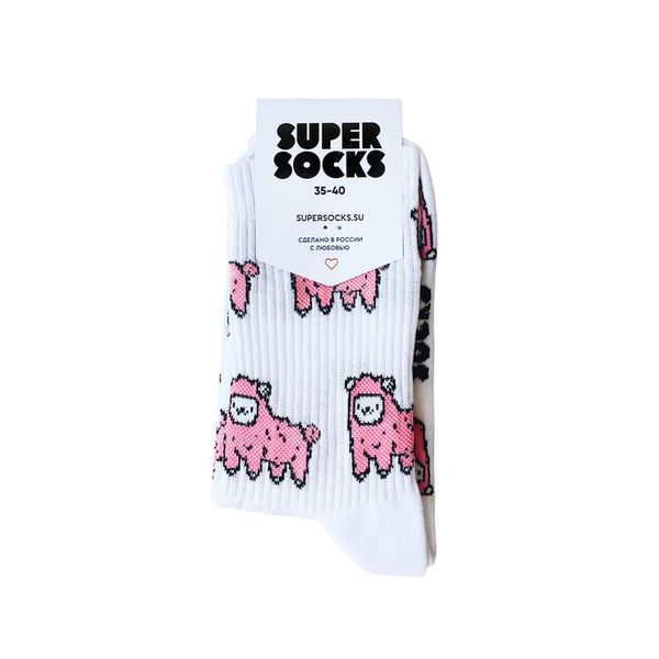 Носки SUPER SOCKS Овечки розовые