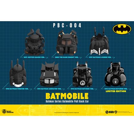 Блайнд-бокс Batman Beast Kingdom: Batmobile Pull Back Car, 5 см
