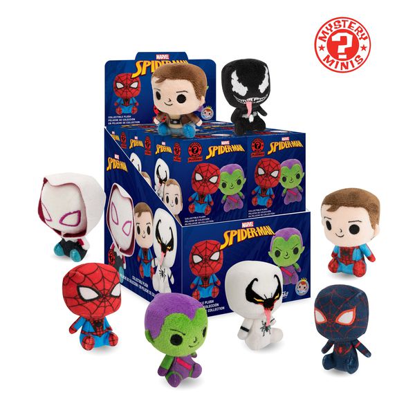 Случайная мягкая игрушка Человек-Паук (Spider-Man) Funko Mystery Minis Plushies 10 cm