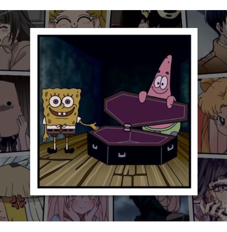 Стикер Губка Боб и Патрик STICKERS.ONE