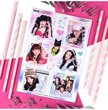Наклейки NewJeans (K-POP), стикеры NKS D-Pack