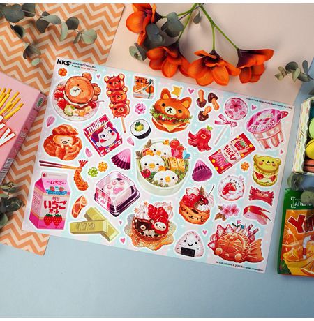 Набор стикеров Азиатские сладости