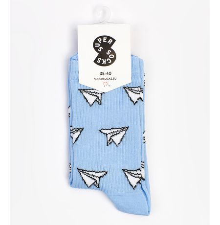 Носки SUPER SOCKS Оригами Самолет (размер 40-45) изображение 2