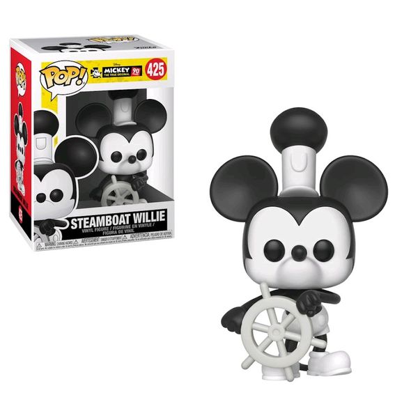Виниловая фигурка POP! Микки Маус - Пароходик Вилли (Mickey Mouse - Steamboat Willie)