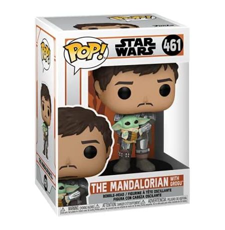 Фигурка Funko POP! Мандалорец с Грогу (Star Wars - Mandalorian with Grogu) изображение 2