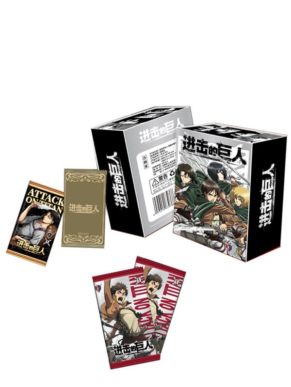 Коллекционные карточки Атака на Титанов Vol.2 Premium 2 штуки в бустере (Attack On Titan)