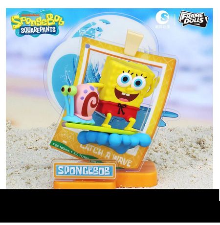 Случайная фигурка SpongeBob SquarePants Journey Moments Series (FrameDolls) Лицензия изображение 2