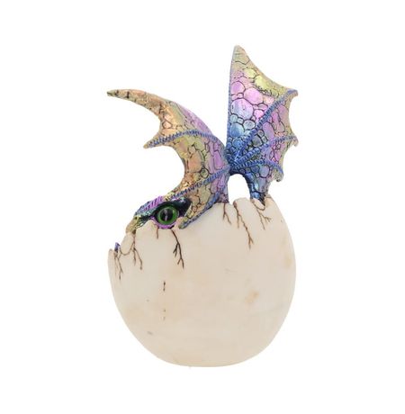 Статуэтка Дракон перламутровый в яйце 21 см изображение 3