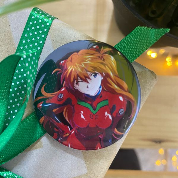 Значок Евангелион - Аска (Evangelion)