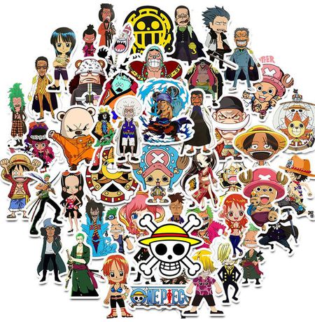 Стикеры Ван Пис (One Piece) 50 шт