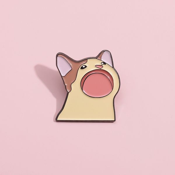 Значок Кот кричит (пин, металл)