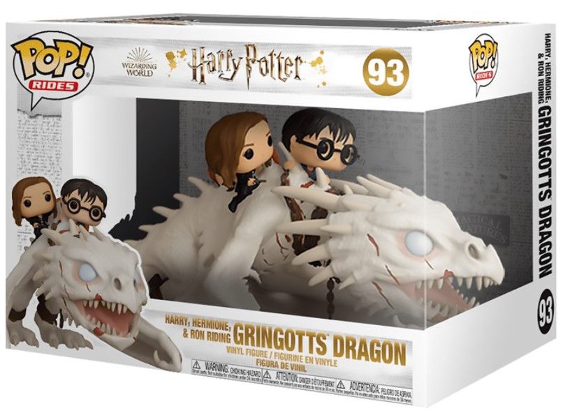Фигурка Funko POP! Гарри Поттер - Гарри, Рон и Гермиона на драконе (Harry Potter) изображение 2