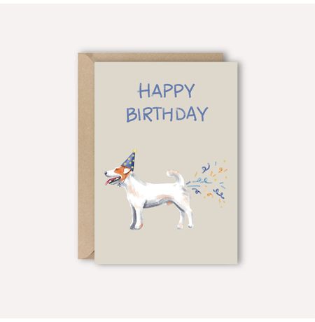 Открытка Собака с хлопушкой The Catcards